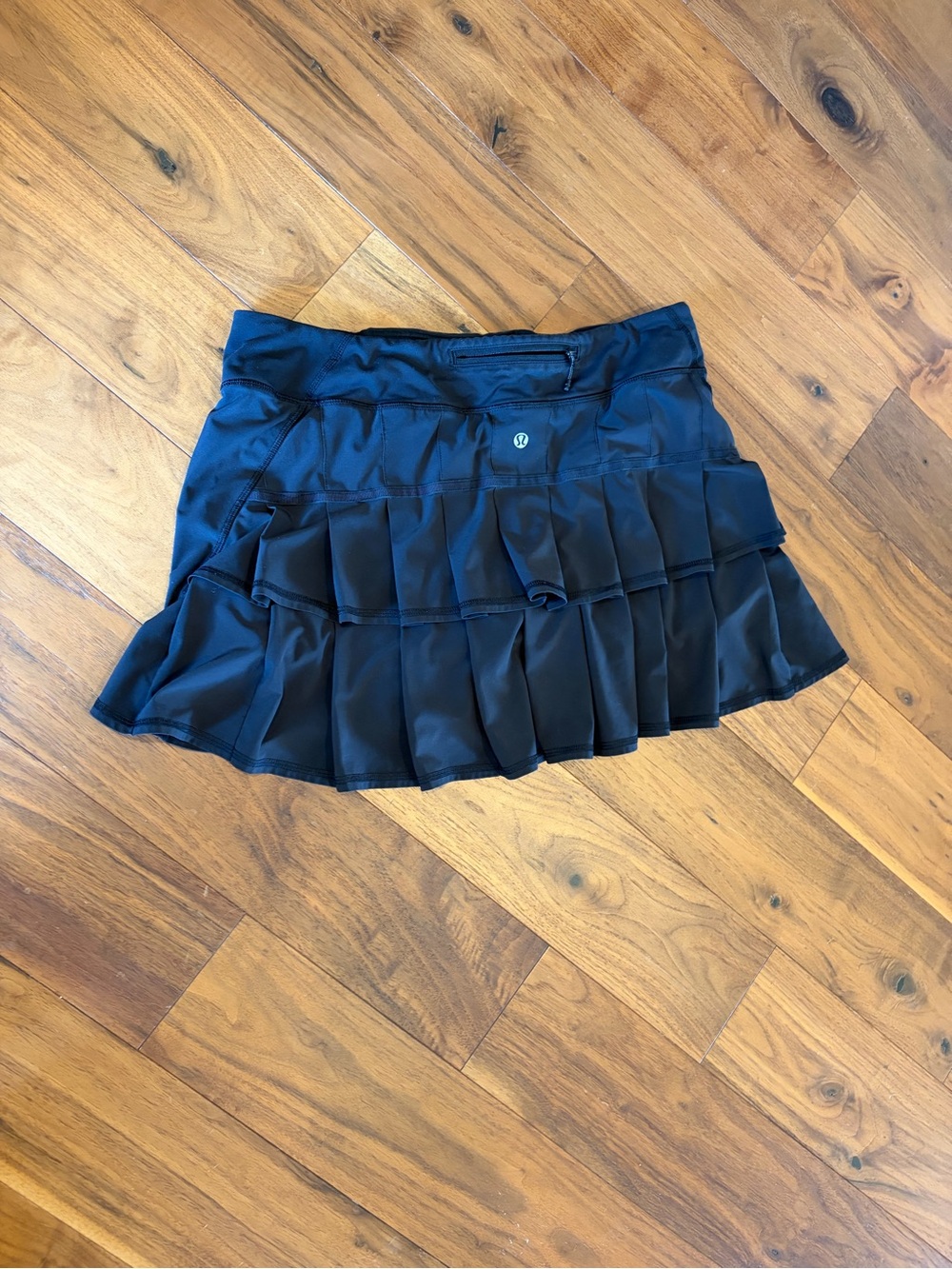 lululemon athletica Black Ruffled Tennis Skirt